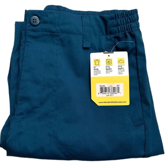 WonderWink Zip Fly Cargo Scrub Pants NWT - Picture 6 of 12